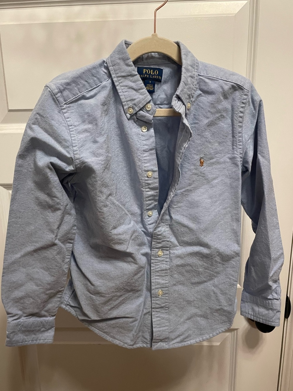 Polo by Ralph Lauren Light Blue Oxford Button-Down Shirt - KIDS 7